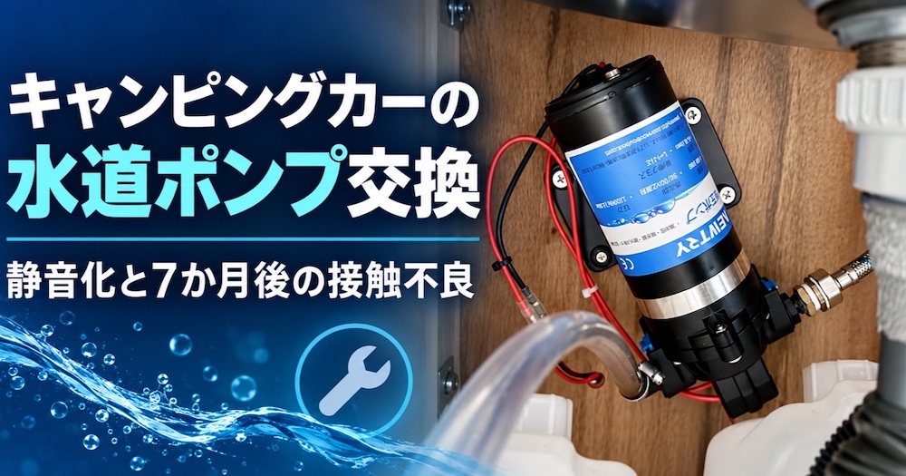 静音水道ポンプへの交換と接触不良